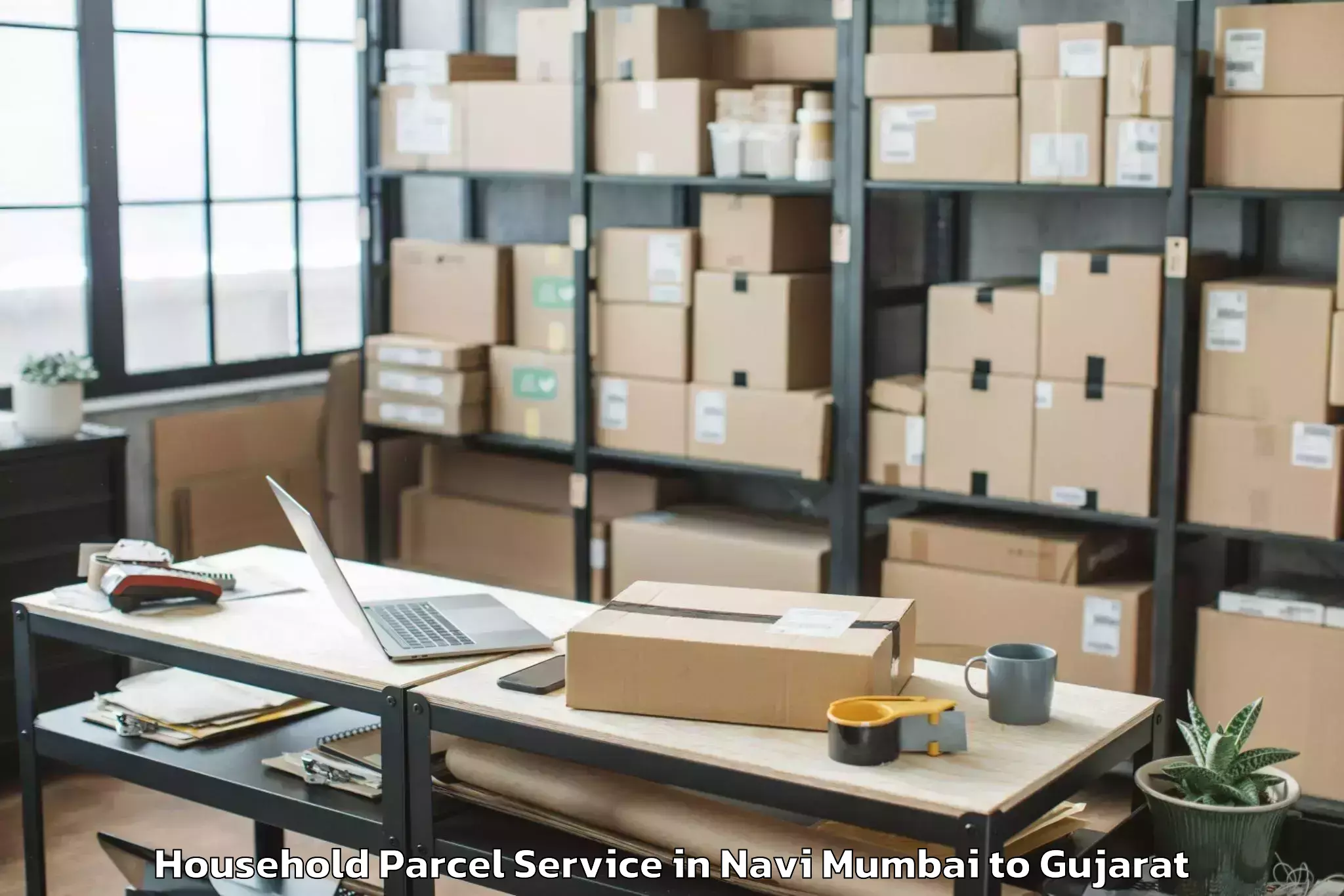 Book Navi Mumbai to Kachchh Household Parcel